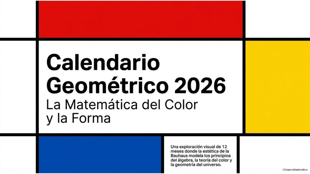 Calendario colorido matemática