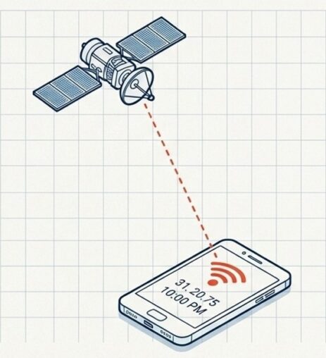 señales de satélites GPS